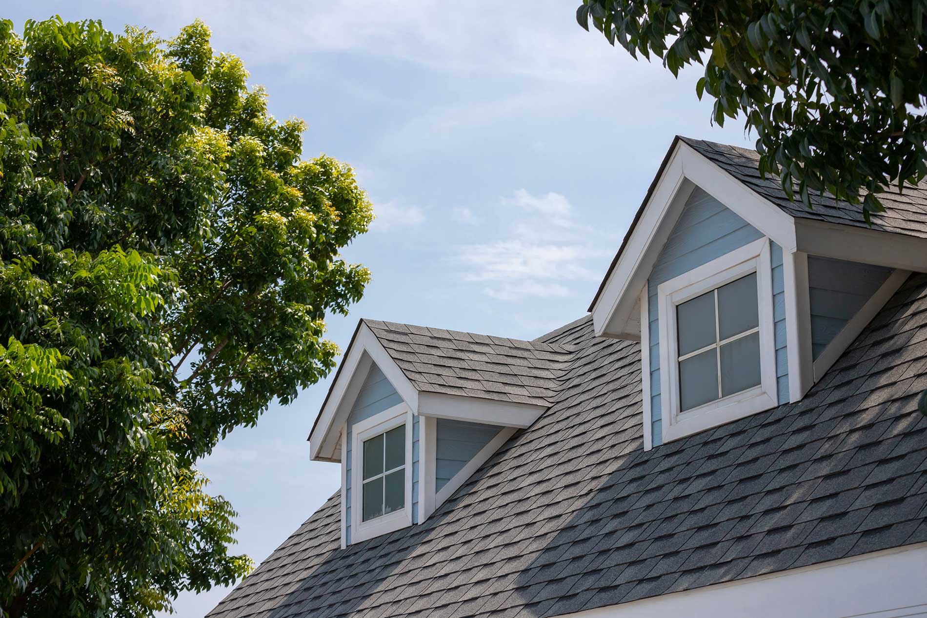 finished roof with brand new roofing panels